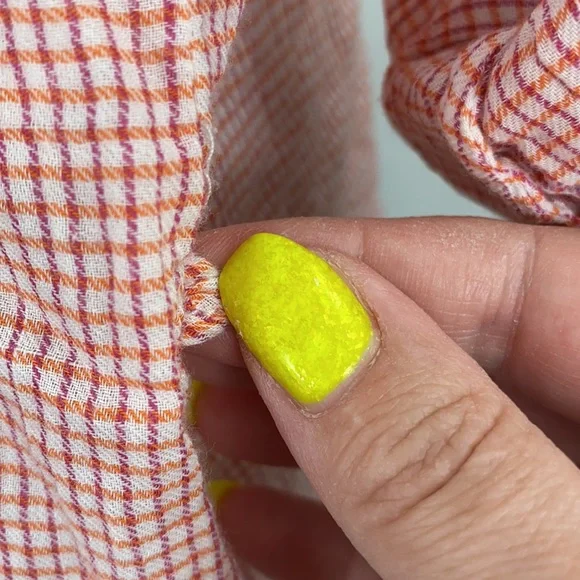 C&C California Raspberry Gingham Print Button Down Shirt - Picture 11 of 14